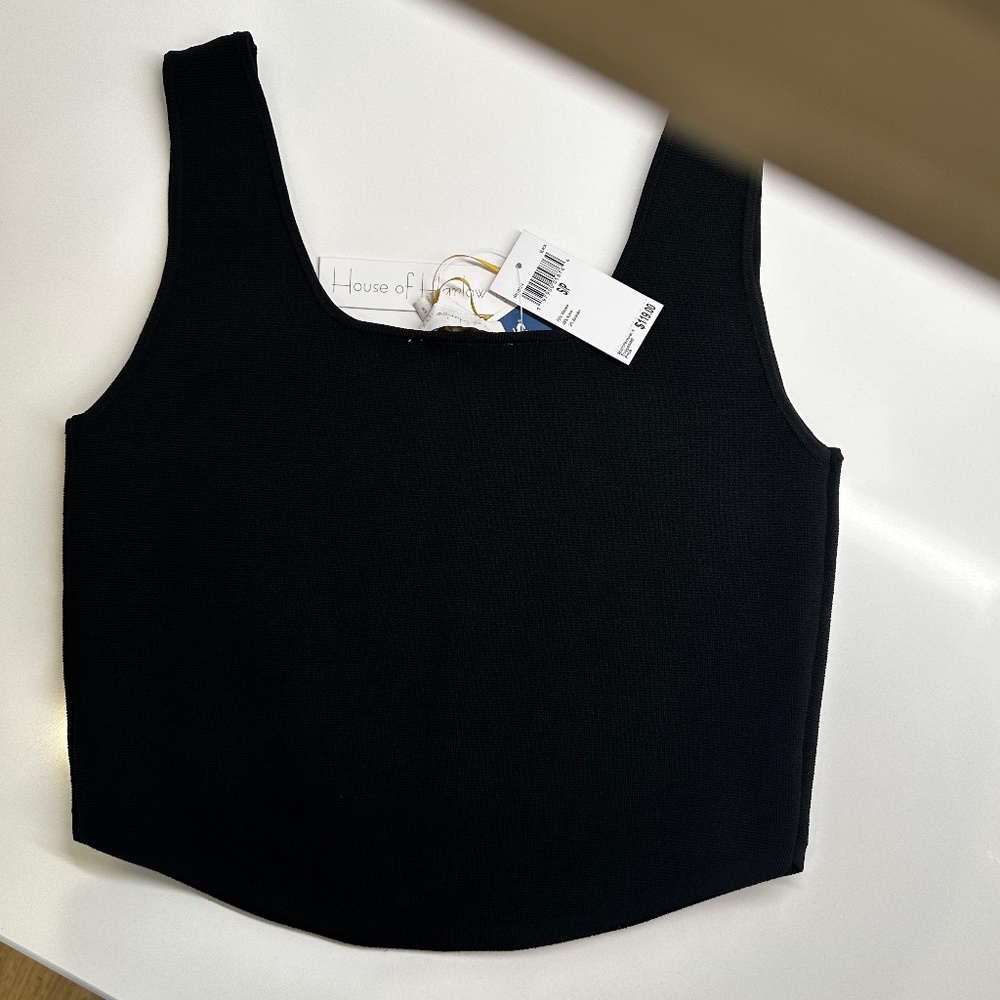 House of Harlow 1960 BLACK Crop Top